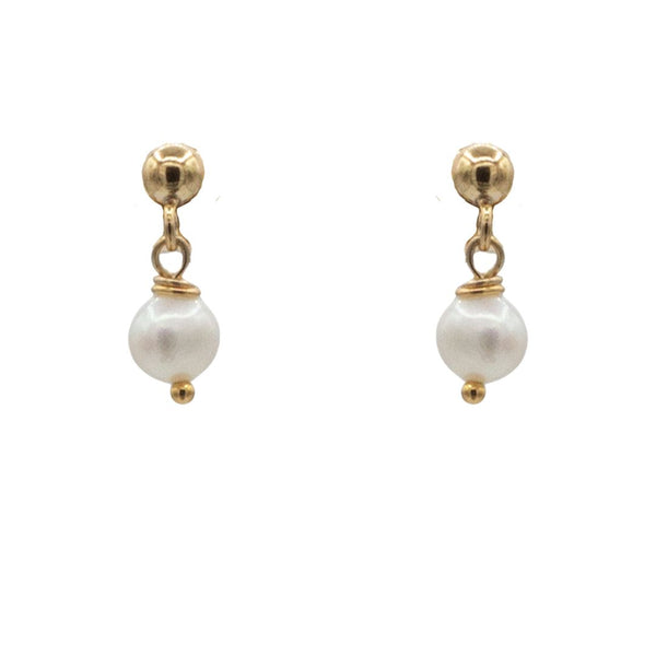 Pearl Charm Studs
