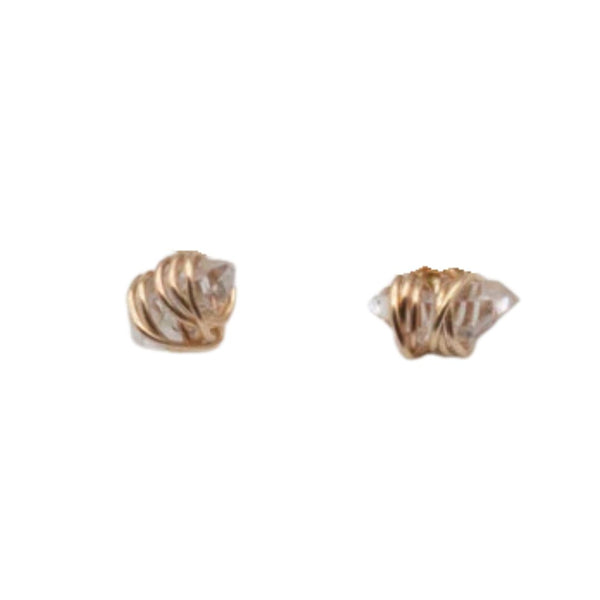 Raw Herkimer Diamond Studs