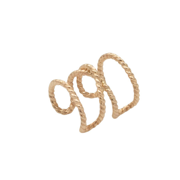 Thick Twisted Demi Cuff