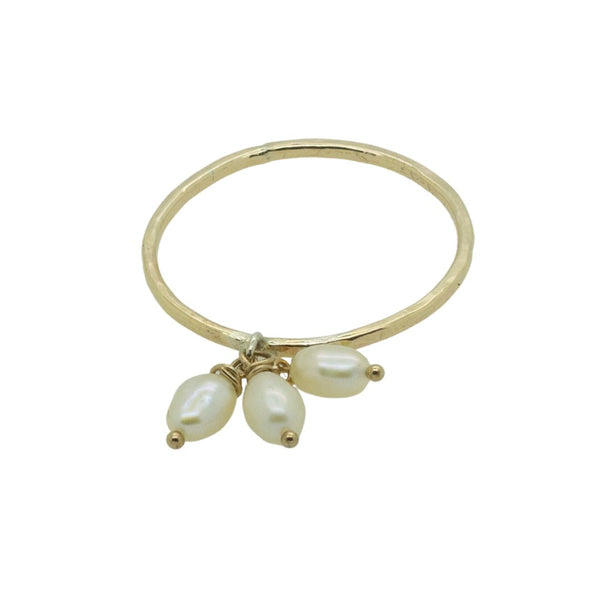 Pearl Charm Ring