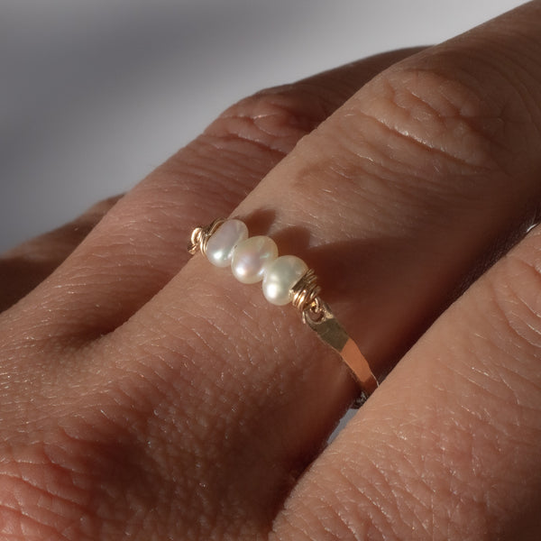 3 Pearl Ring