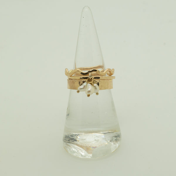 Pearl Charm Ring