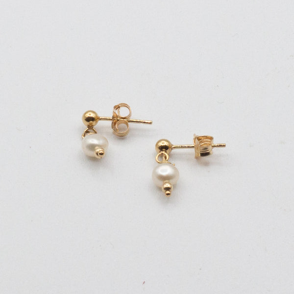 Pearl Charm Studs