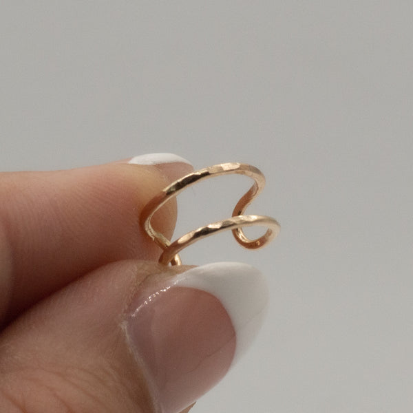 Hammered Ear Cuff