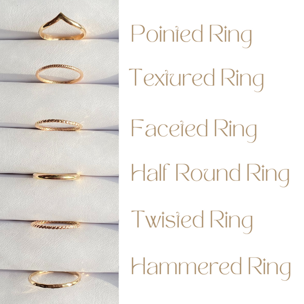 GOLD CUSTOMIZED SET: Basic Rings