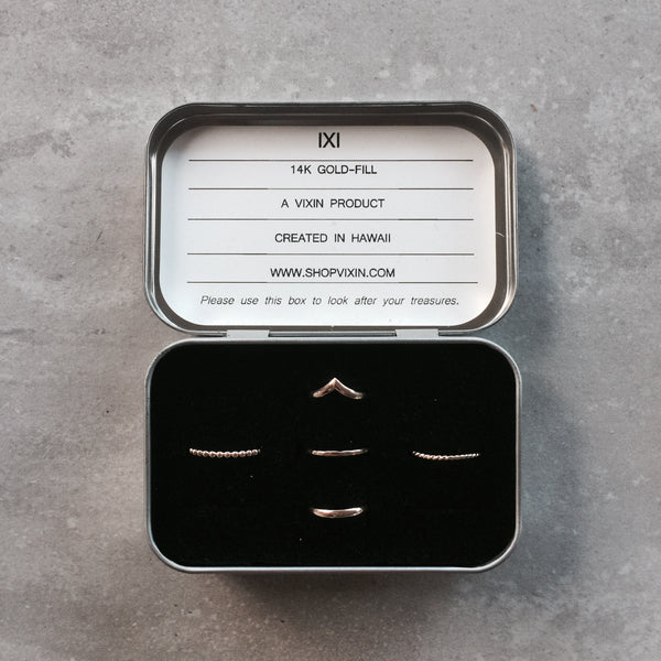 GOLD CUSTOMIZED SET: Basic Rings