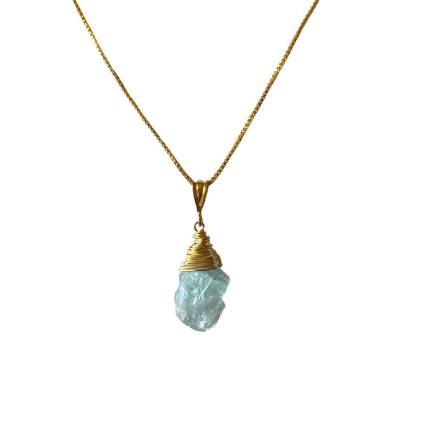 Aquamarine Adjustable Necklace (1 Available)