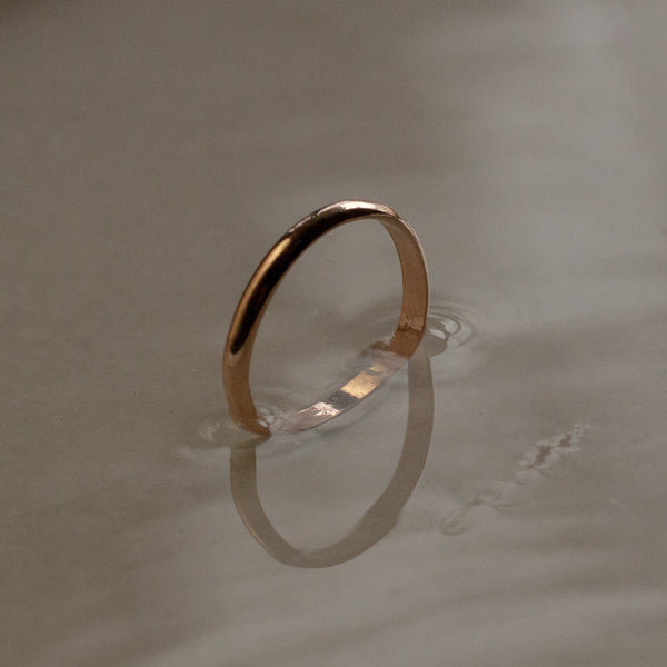 Gold Half-Round Ring