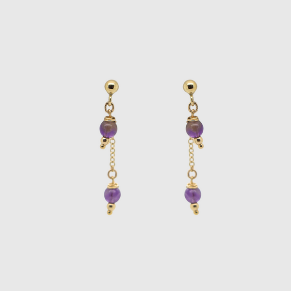 Amethyst Studs