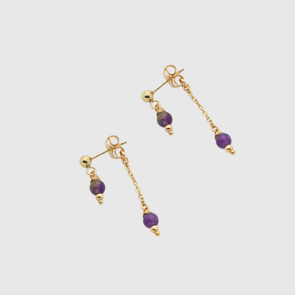 Amethyst Studs