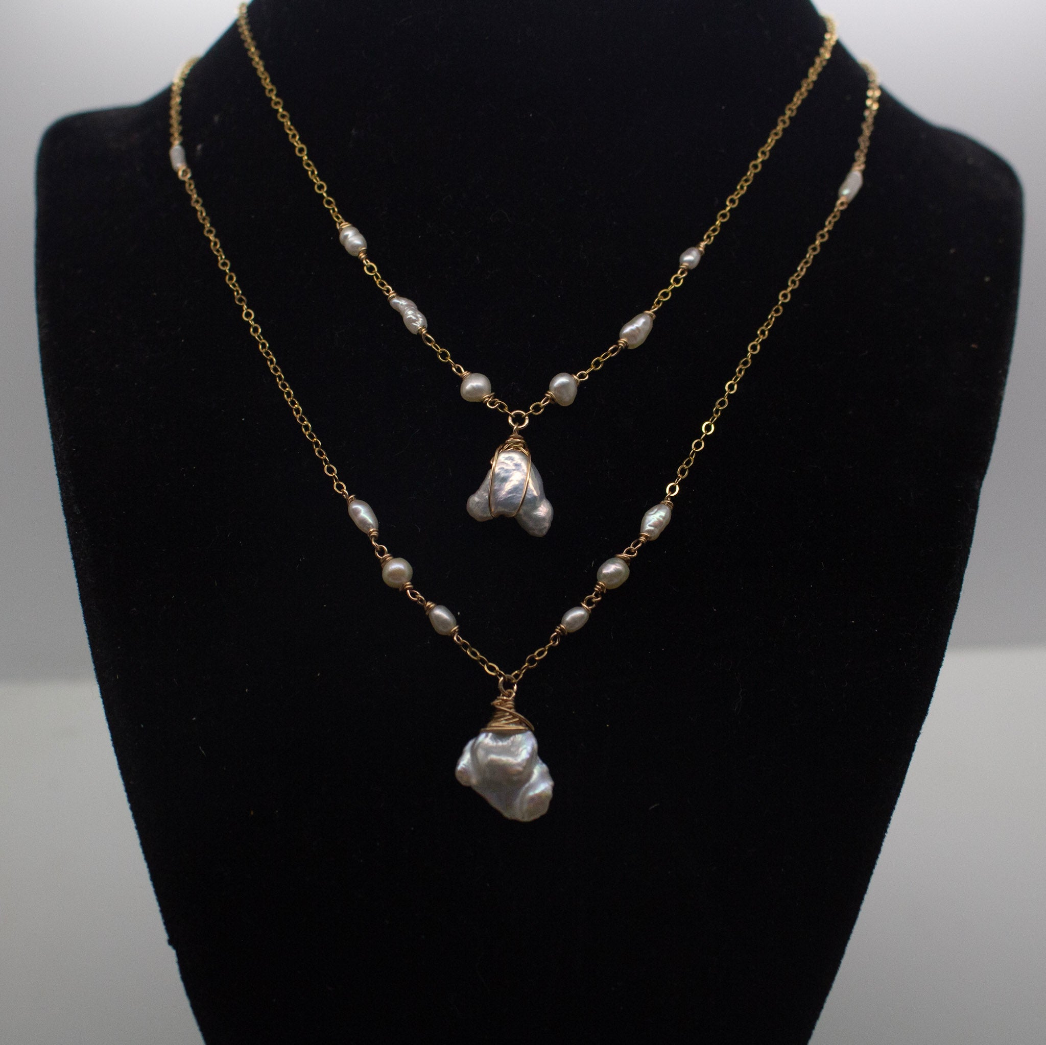 One-Of-A-Kind Organic Pearl Necklace