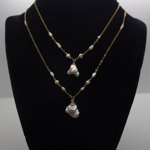 One-Of-A-Kind Organic Pearl Necklace