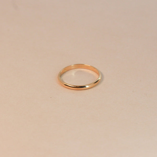 Gold Half-Round Ring